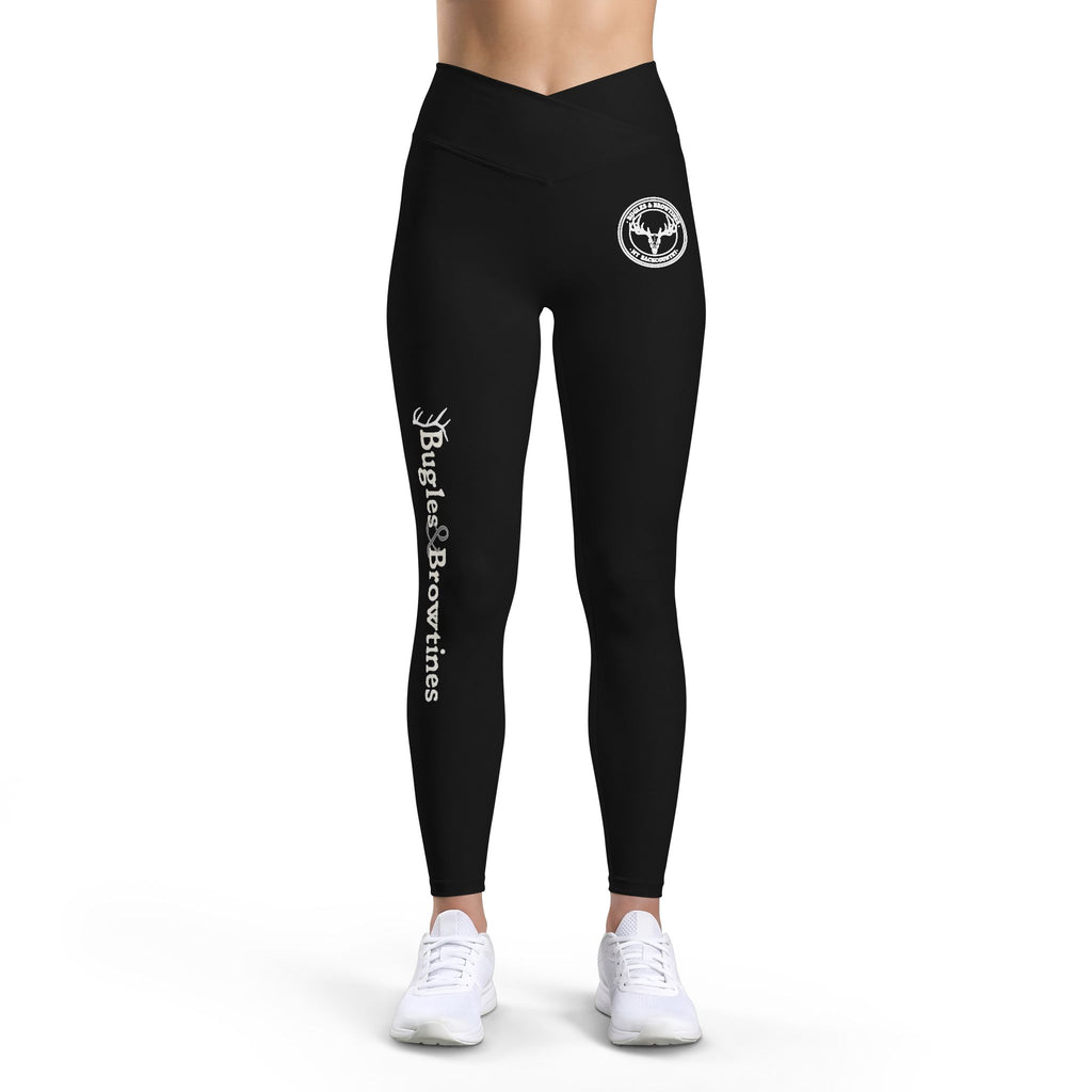 Leggings — 'Bugles & Brownies' Fitness Leggings with Heart Skull Logo
