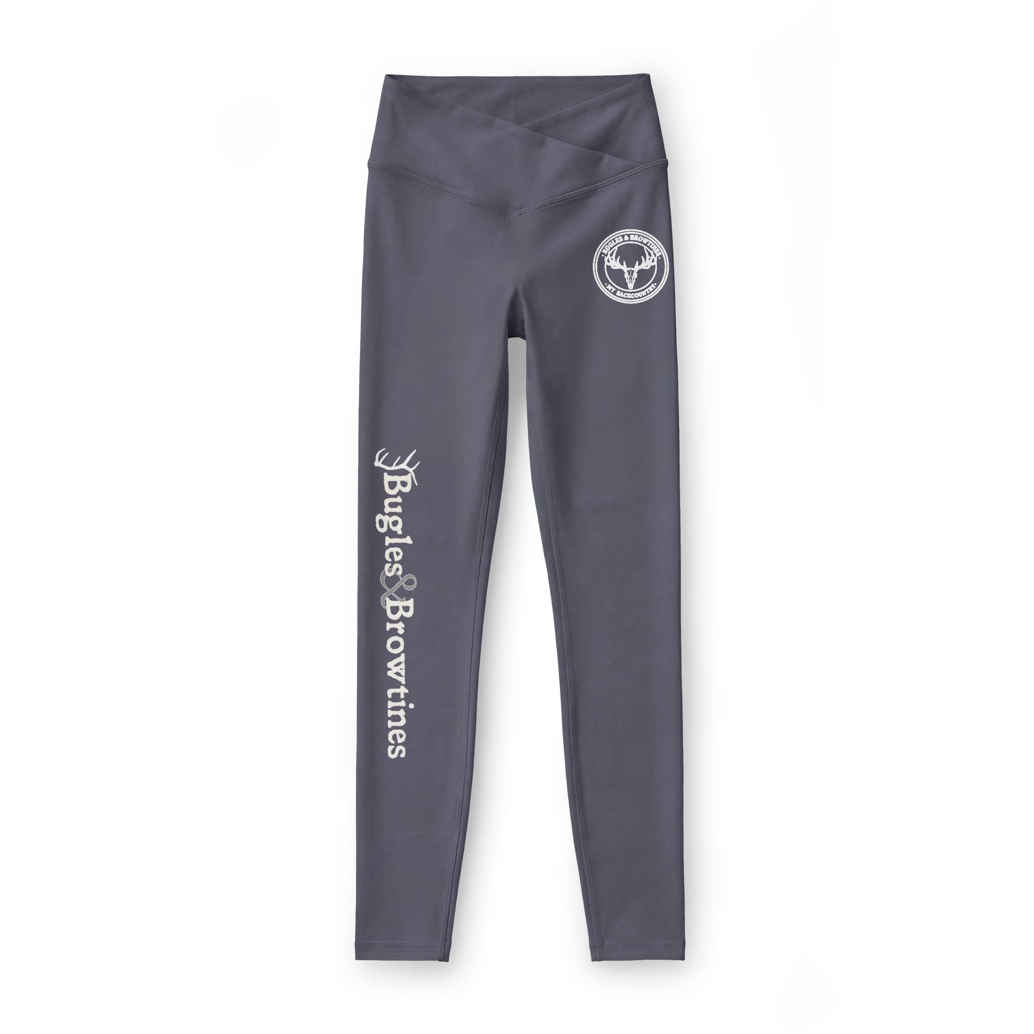 Leggings — 'Bugles & Brownies' Fitness Leggings with Heart Skull Logo