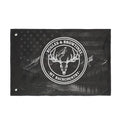 Double-Sided Flag — "Buggles & Browtines" Mountain Backcountry Deer Skull Outdoor Flag