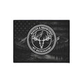 Heavy-Duty Floor Mat — Rustic MT Backcountry Deer Skull Entrance Rug