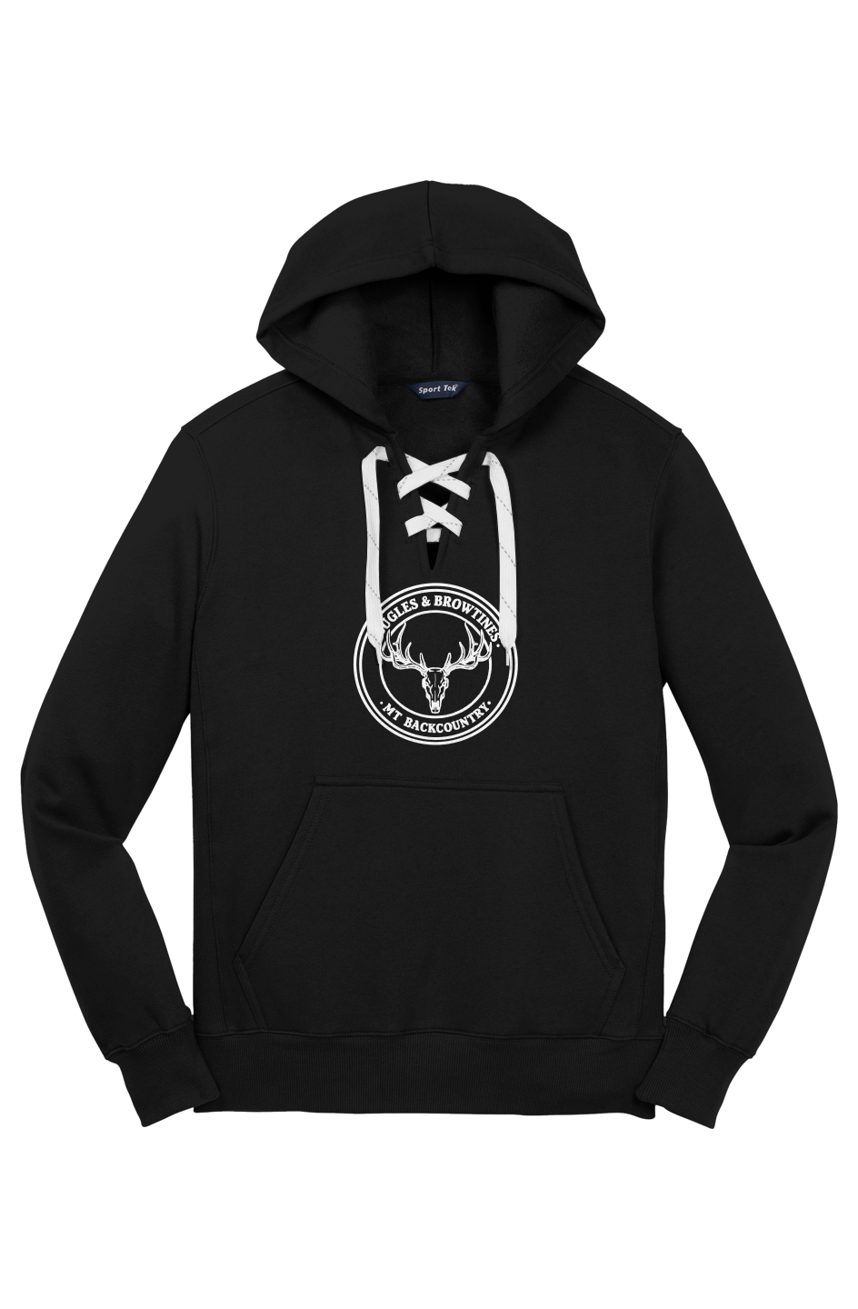 Lace Up Pullover Hooded Sweatshirt