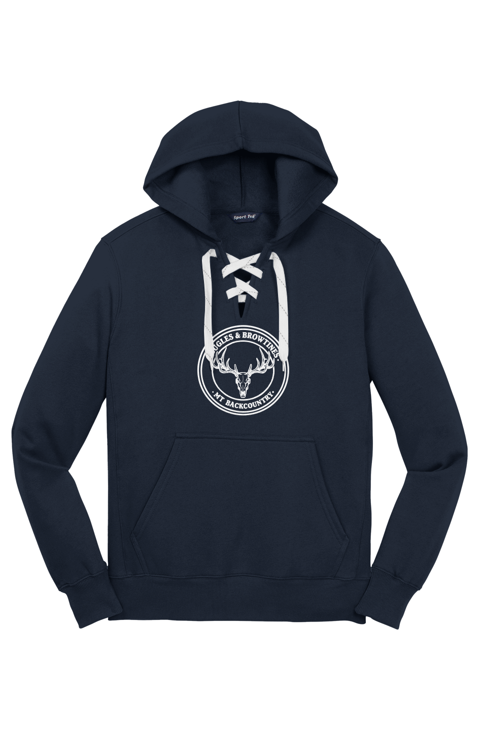 Lace Up Pullover Hooded Sweatshirt