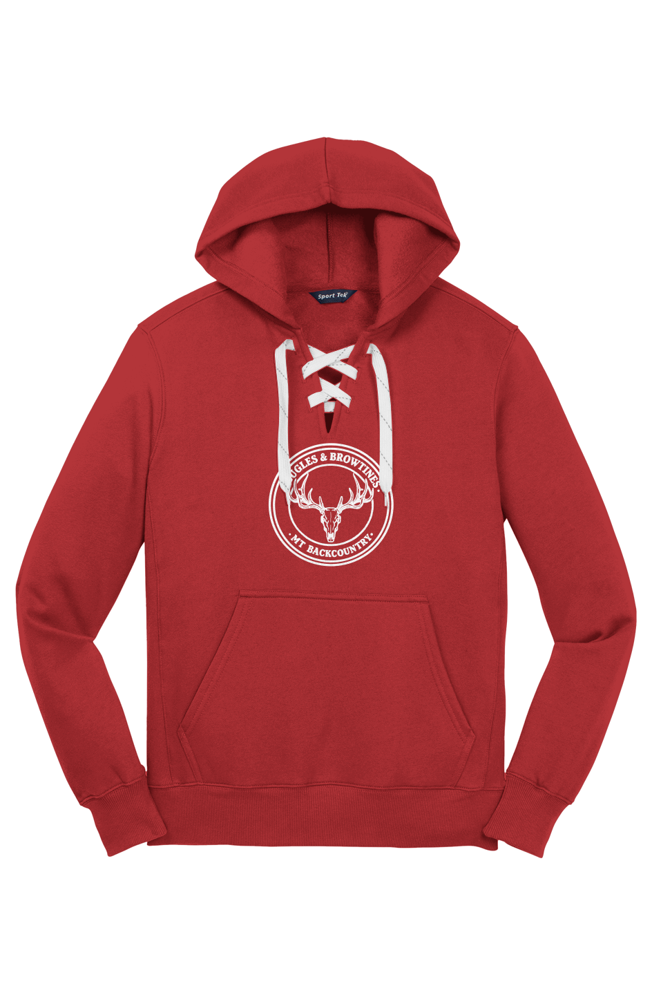 Lace Up Pullover Hooded Sweatshirt