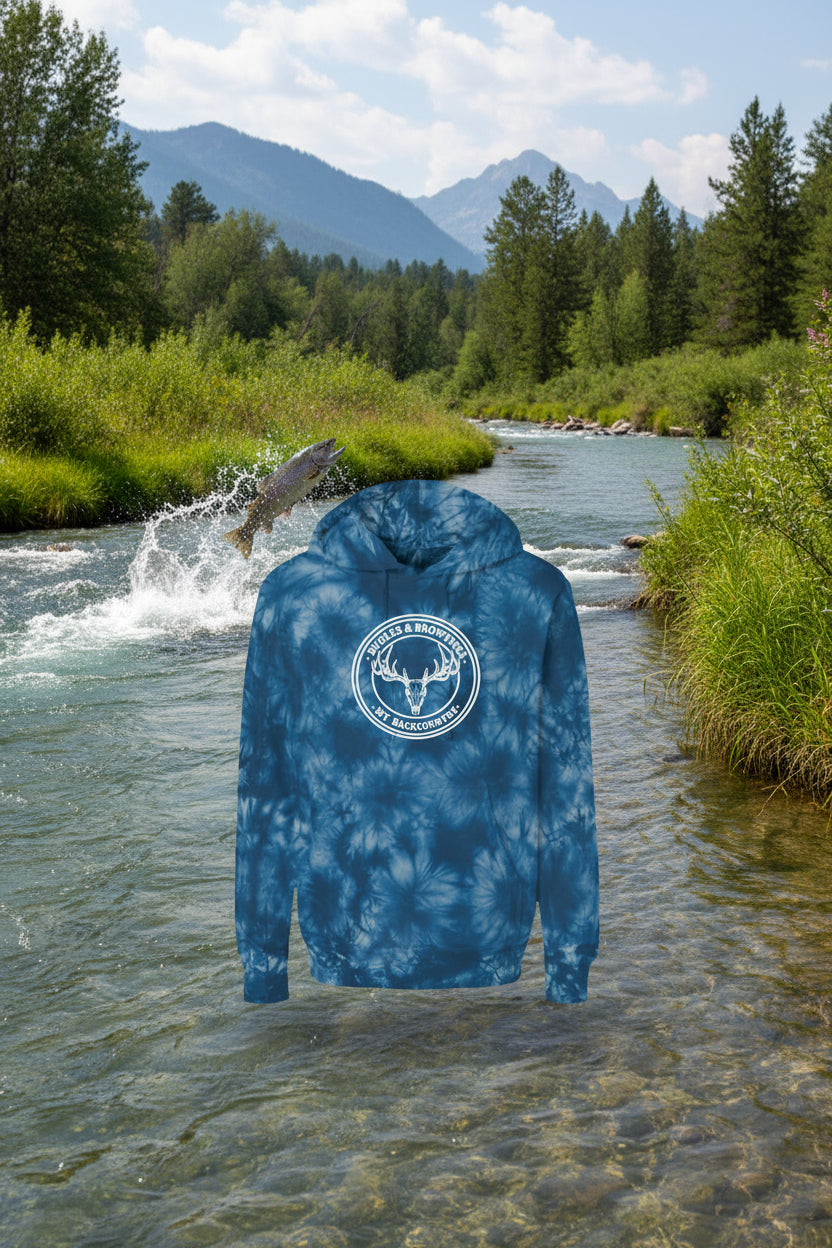 Tie Dye Navy Hoodie