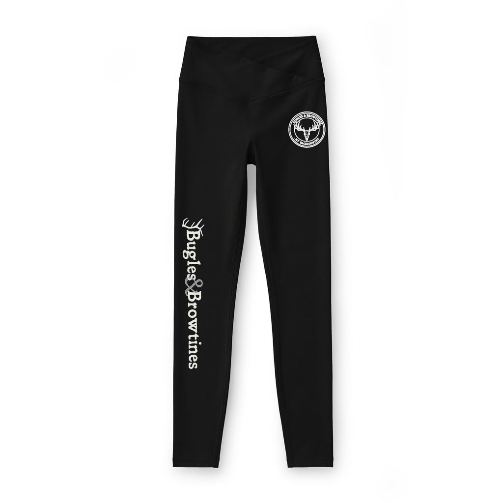 Leggings — 'Bugles & Brownies' Fitness Leggings with Heart Skull Logo