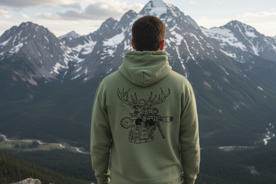 Unisex Hoodie sniper elk